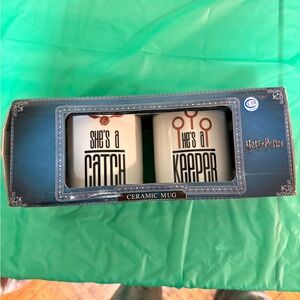 Harry Potter 'She's a Catch / He's a Keeper' Mug Set - White
